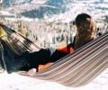 winter hammock in the mountain