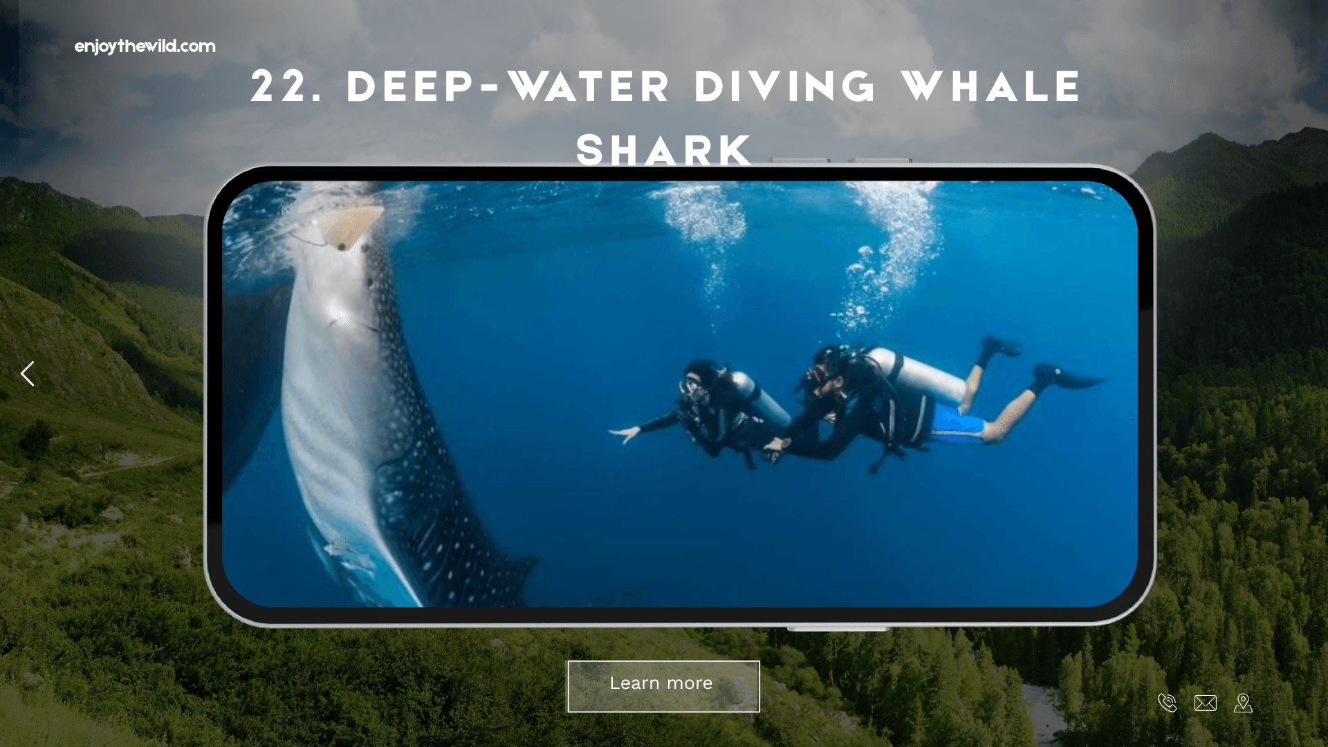 Deep-Water Diving Whale Shark