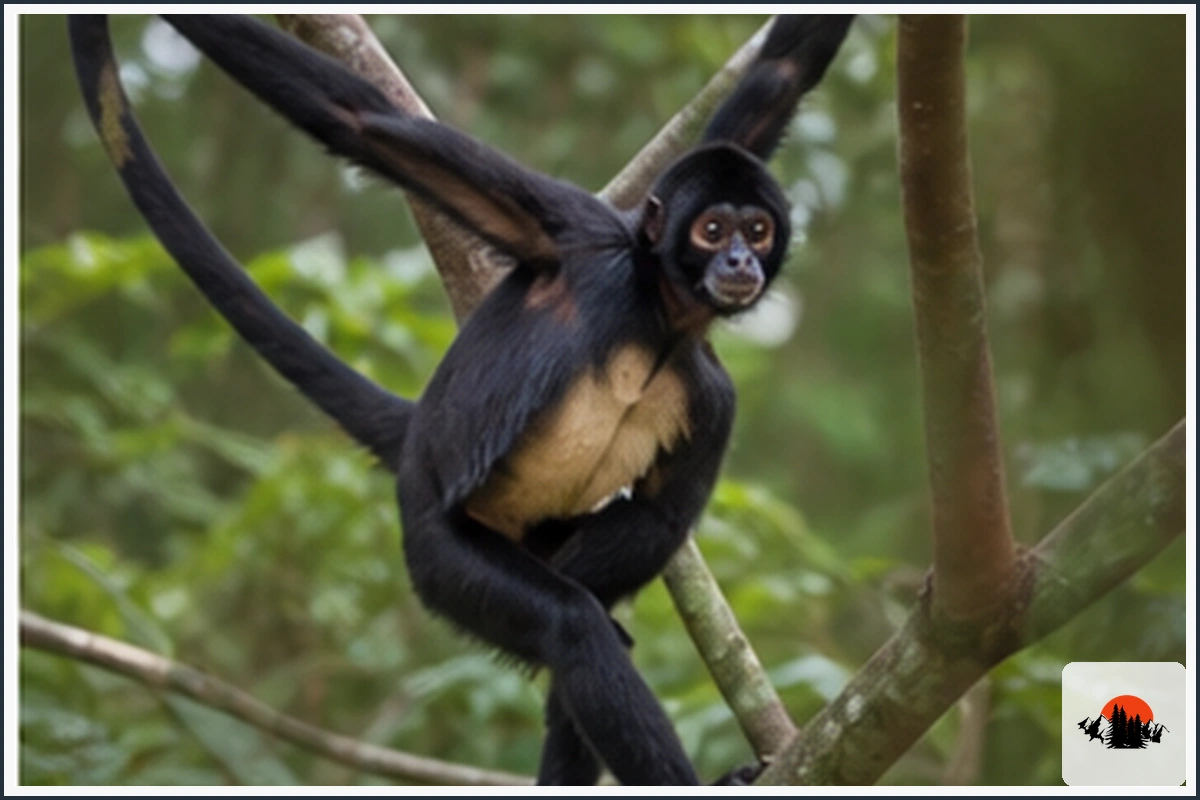 White-Bellied Spider Monkey - type of Monkeys in South America