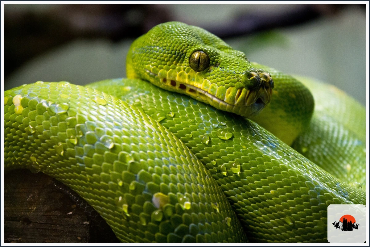 Green Tree Python - type of Animals in Australia