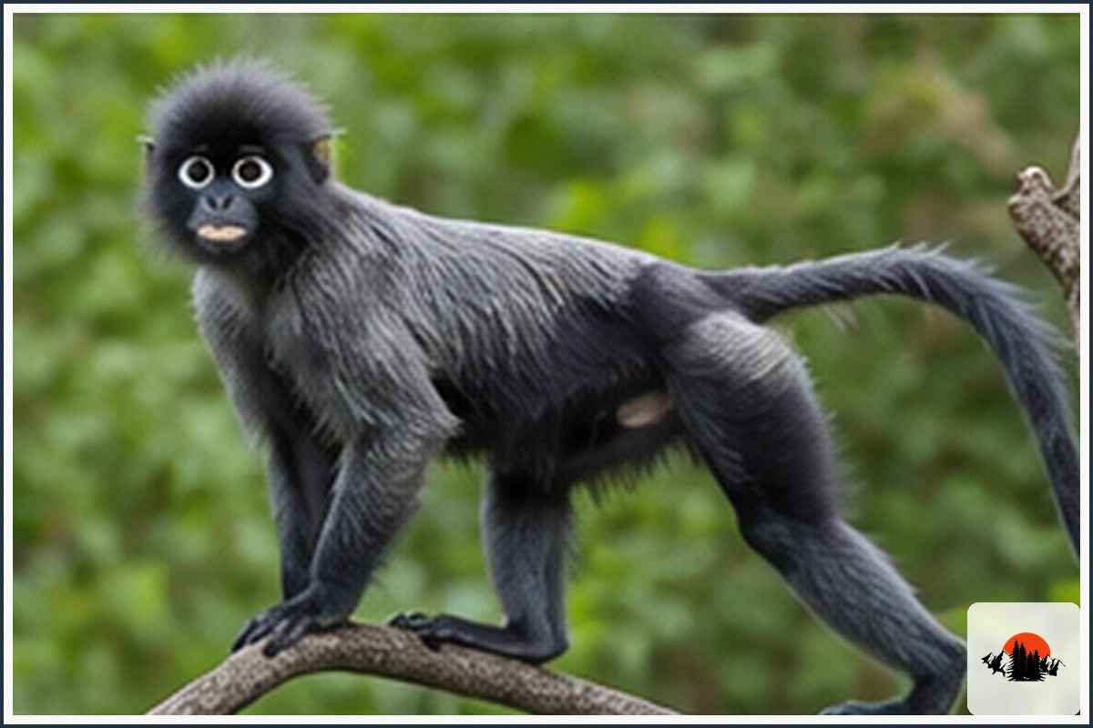 Silvered Leaf Monkey - type of Monkeys in Asia
