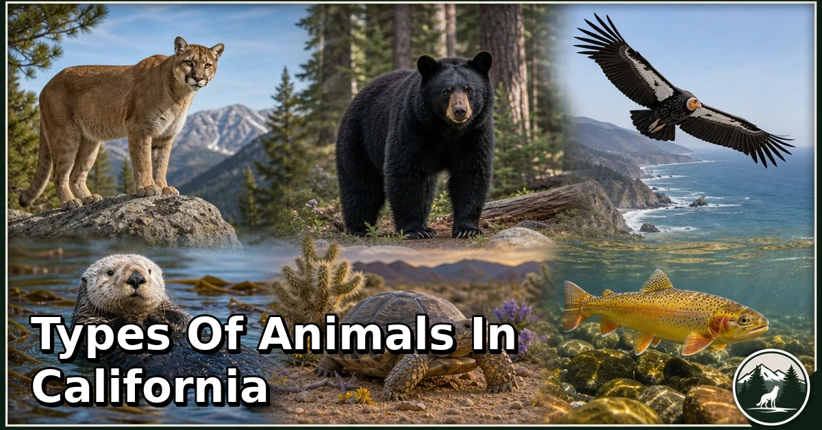 40 Types of Animals in California: Complete Guide to Species, Habitat, Diet, and Behavior