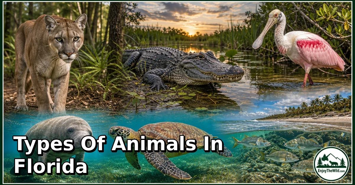 30 Types of Animals in Florida: Species Guide: Appearance, Food, Lifestyle, and Facts